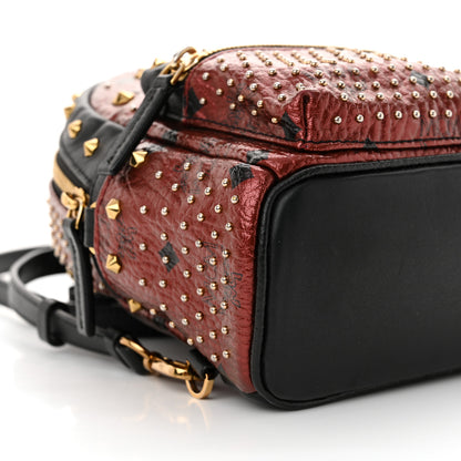 MCM Metallic Visetos Studded X-Mini Bebe Boo Backpack Scooter 8 of 10
