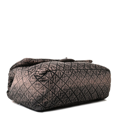 Chanel Denim Quilted Denimpression XXL Flap Rose Clair 7 of 14
