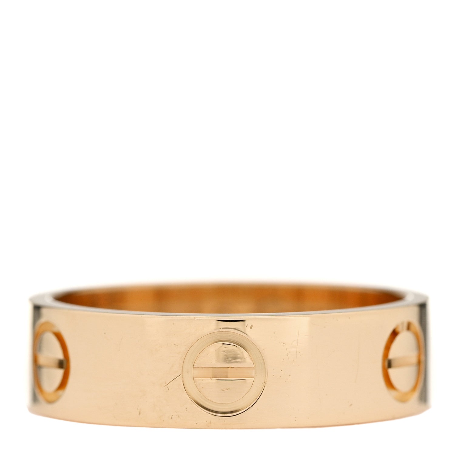 Cartier 18K Yellow Gold 5.5mm LOVE Ring 55 7.25 1 of 5