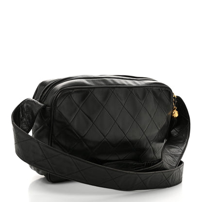 Chanel Lambskin Quilted Tassel Camera Case Black 3 of 13