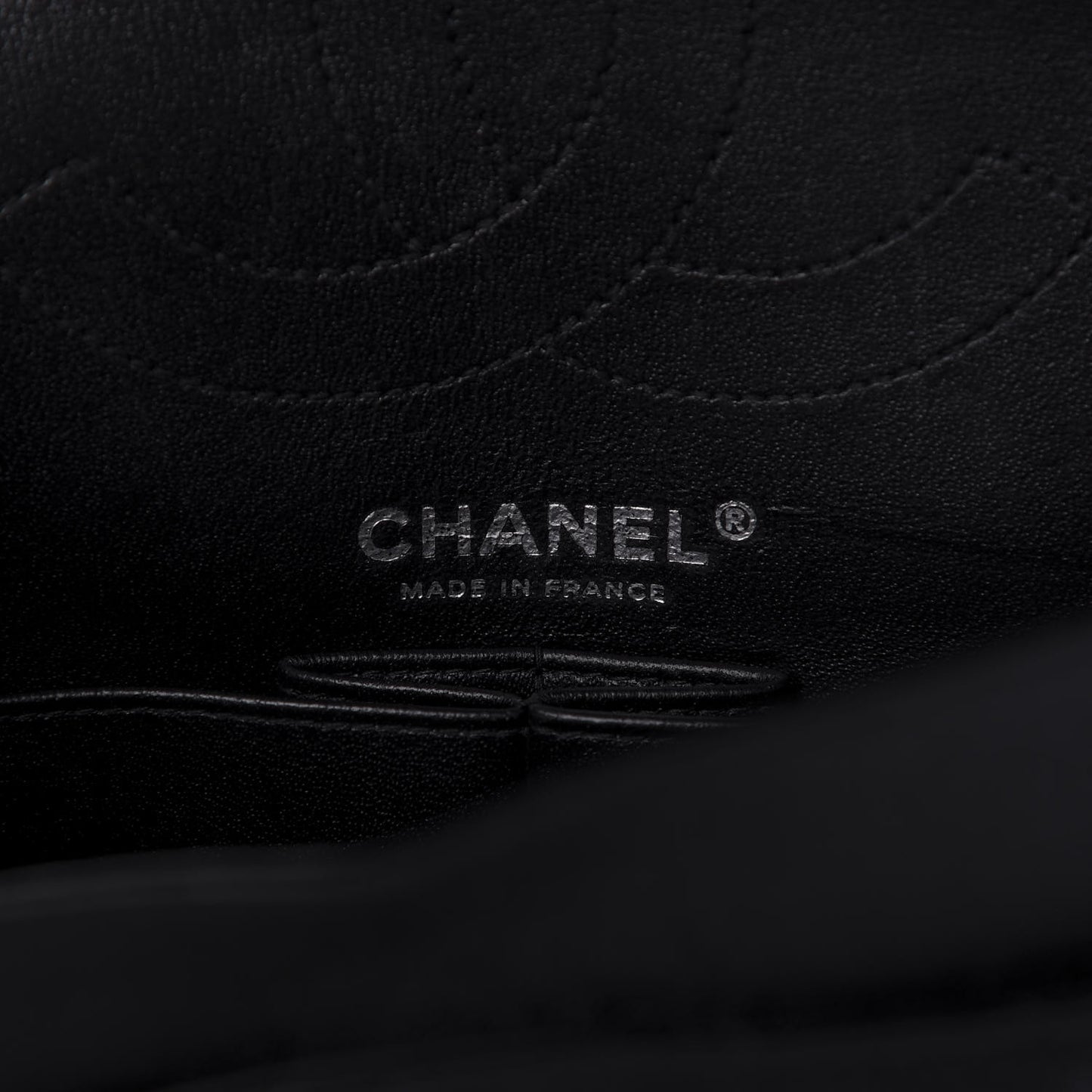 Sheepskin Chevron Quilted 2.55 Reissue 225 Double Flap So Black