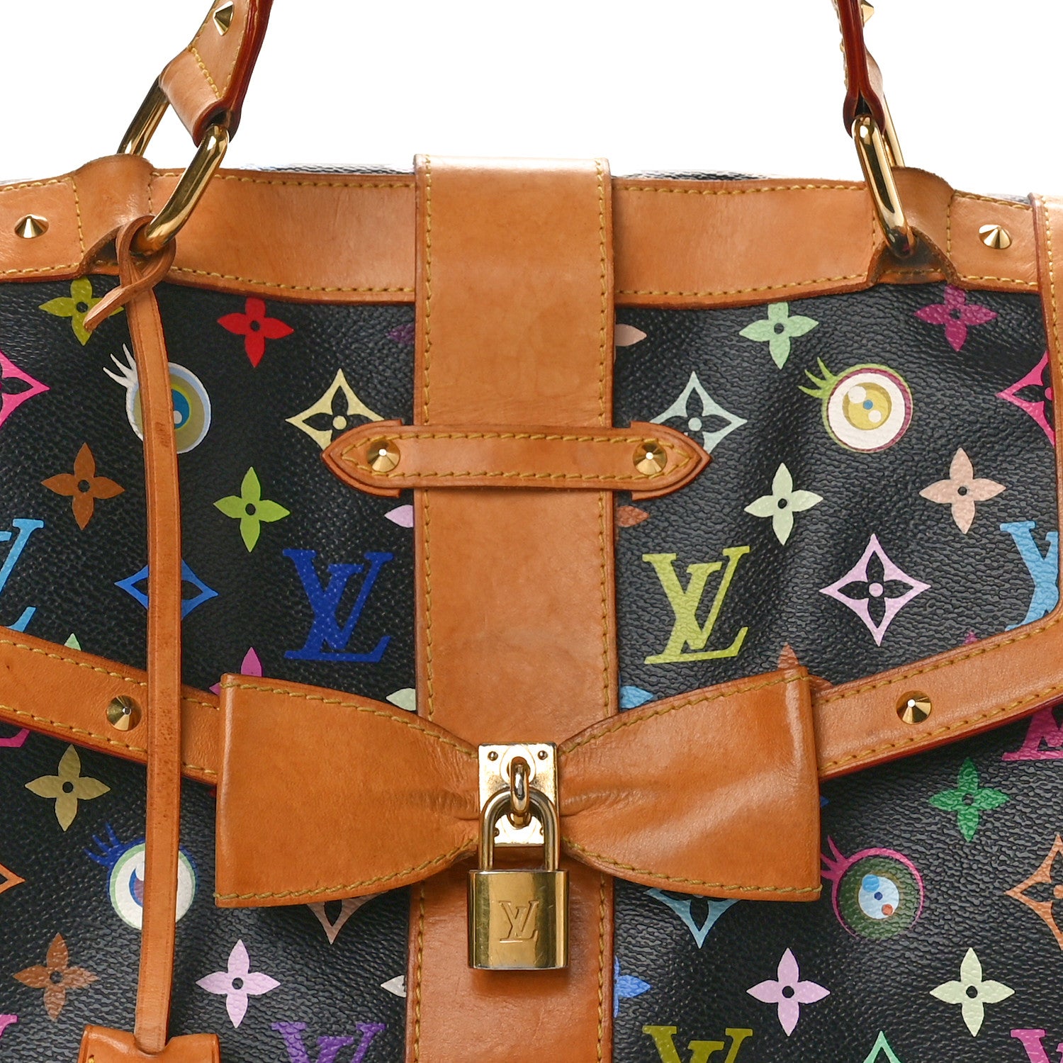 Louis Vuitton Monogram Multicolor Murakami Eye Love You Black 7 of 18