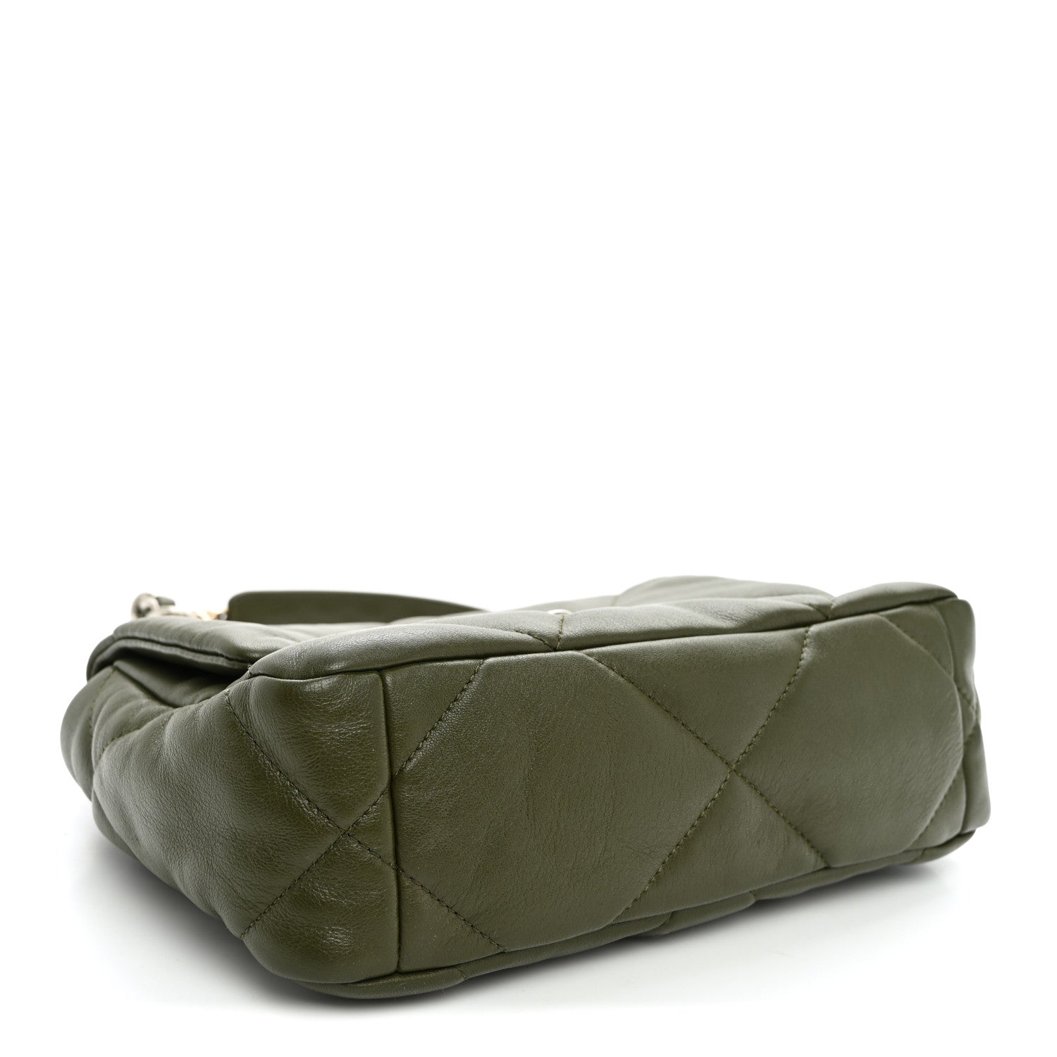 Chanel Lambskin Quilted Medium Chanel 19 Flap Khaki 4 of 10