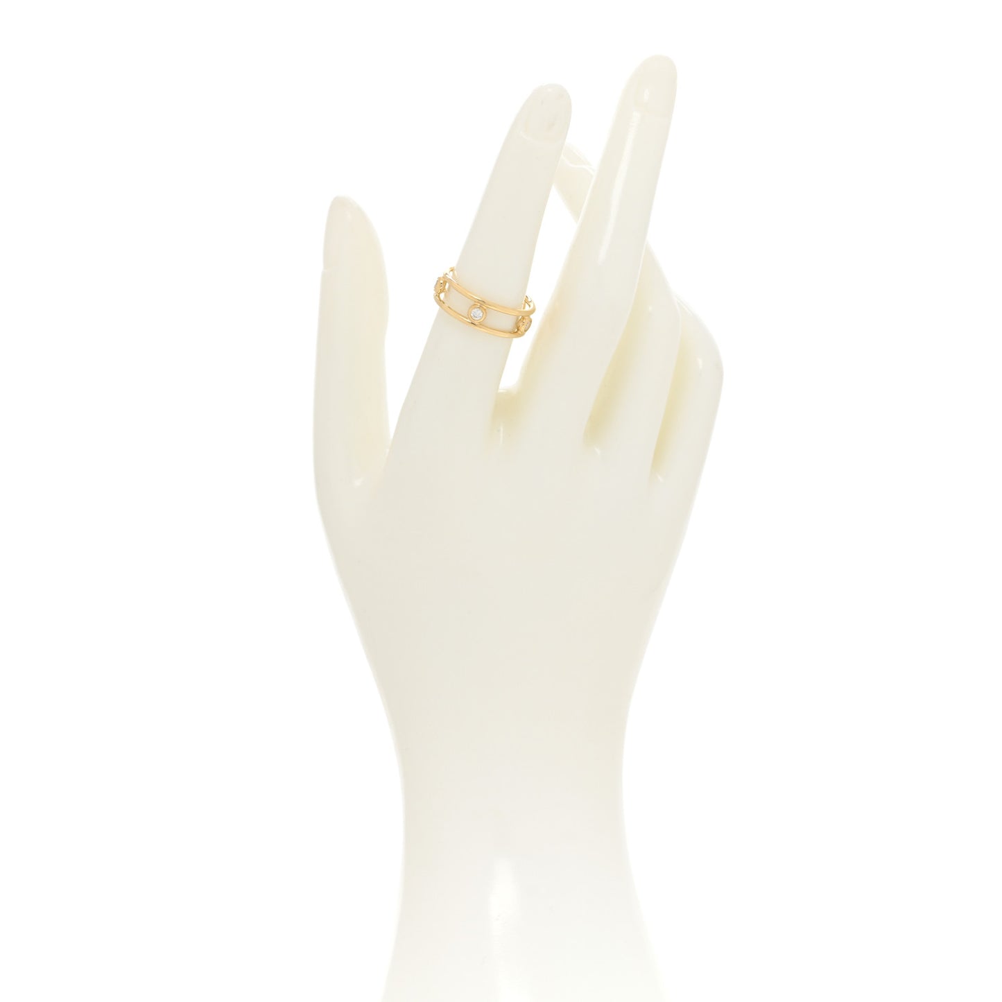 18K Yellow Gold Diamond Elsa Peretti Diamonds by the Yard Ring 54 7