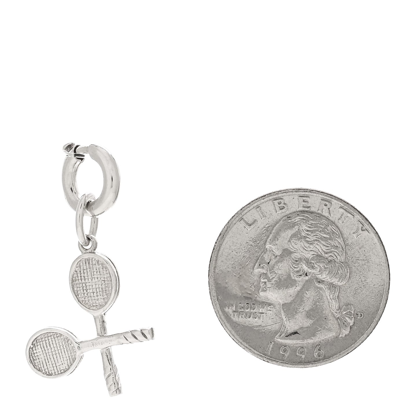 Sterling Silver Tennis Racket Charm