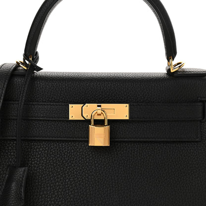 Hermes Togo Kelly Retourne 28 Black 8 of 11