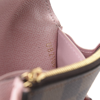 Louis Vuitton Damier Ebene Rosalie Coin Purse Rose Ballerine 7 of 8