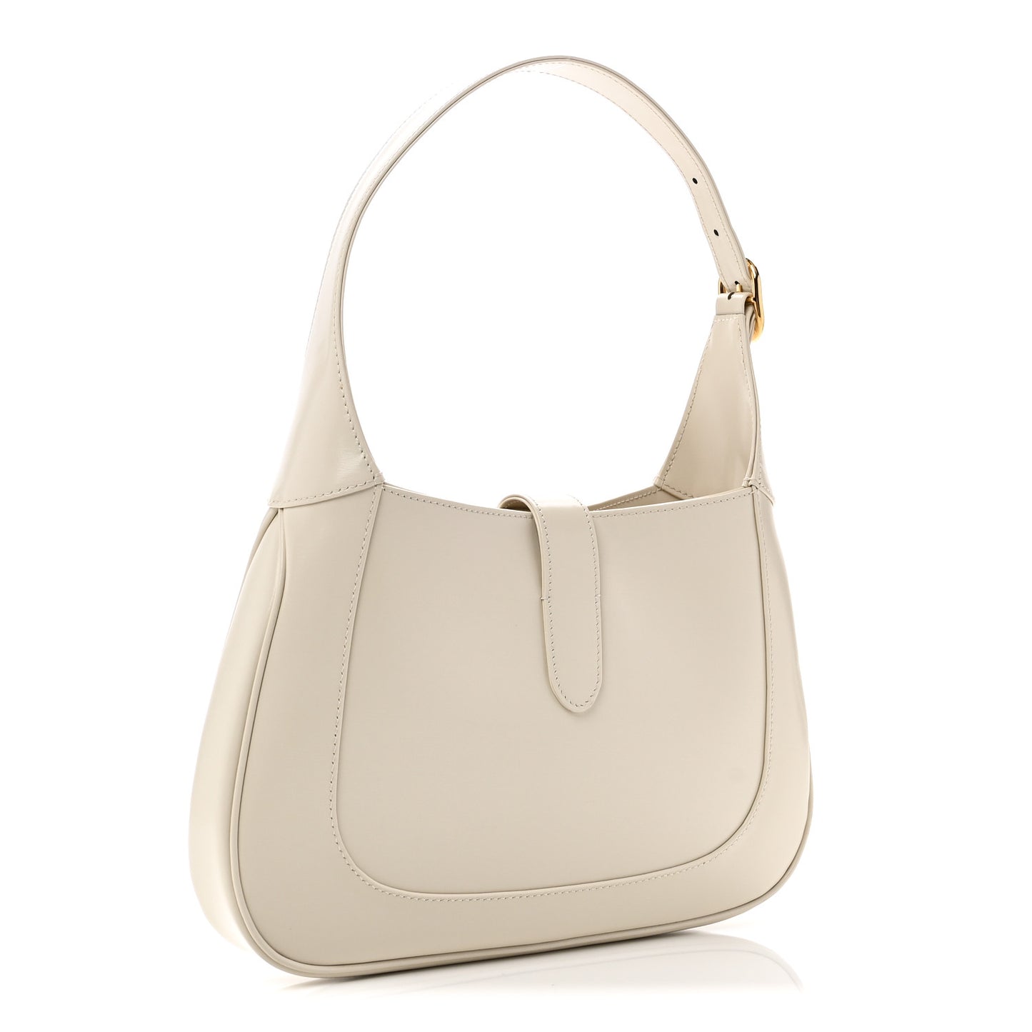 Boarded Dyana Lux Calfskin Small Jackie 1961 Hobo Mystic White