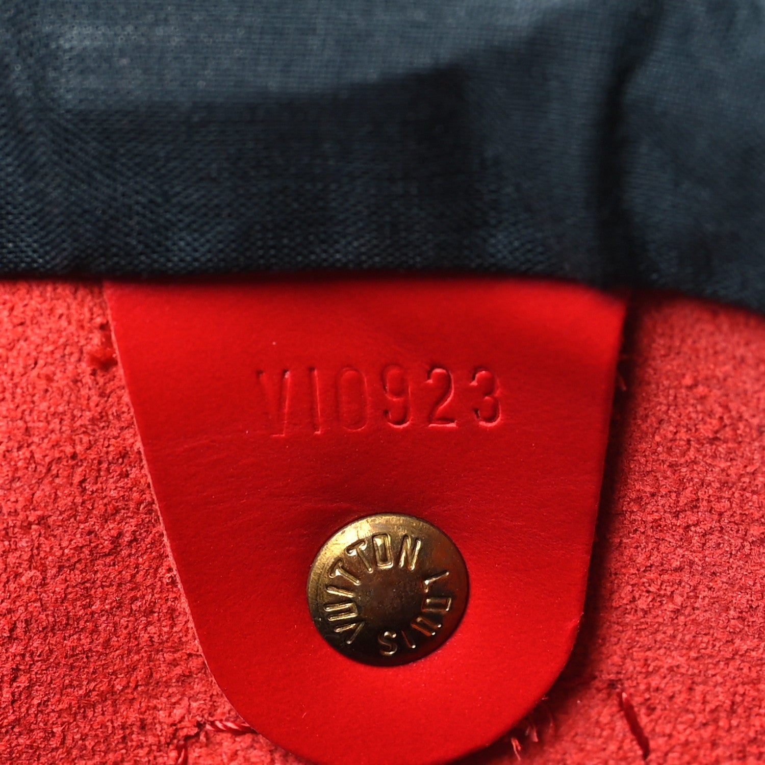 Louis Vuitton Epi Speedy 35 Castillan Red 7 of 10