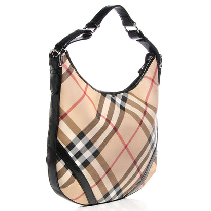 Burberry Supernova Check Large Larkin Hobo Black 3 of 8