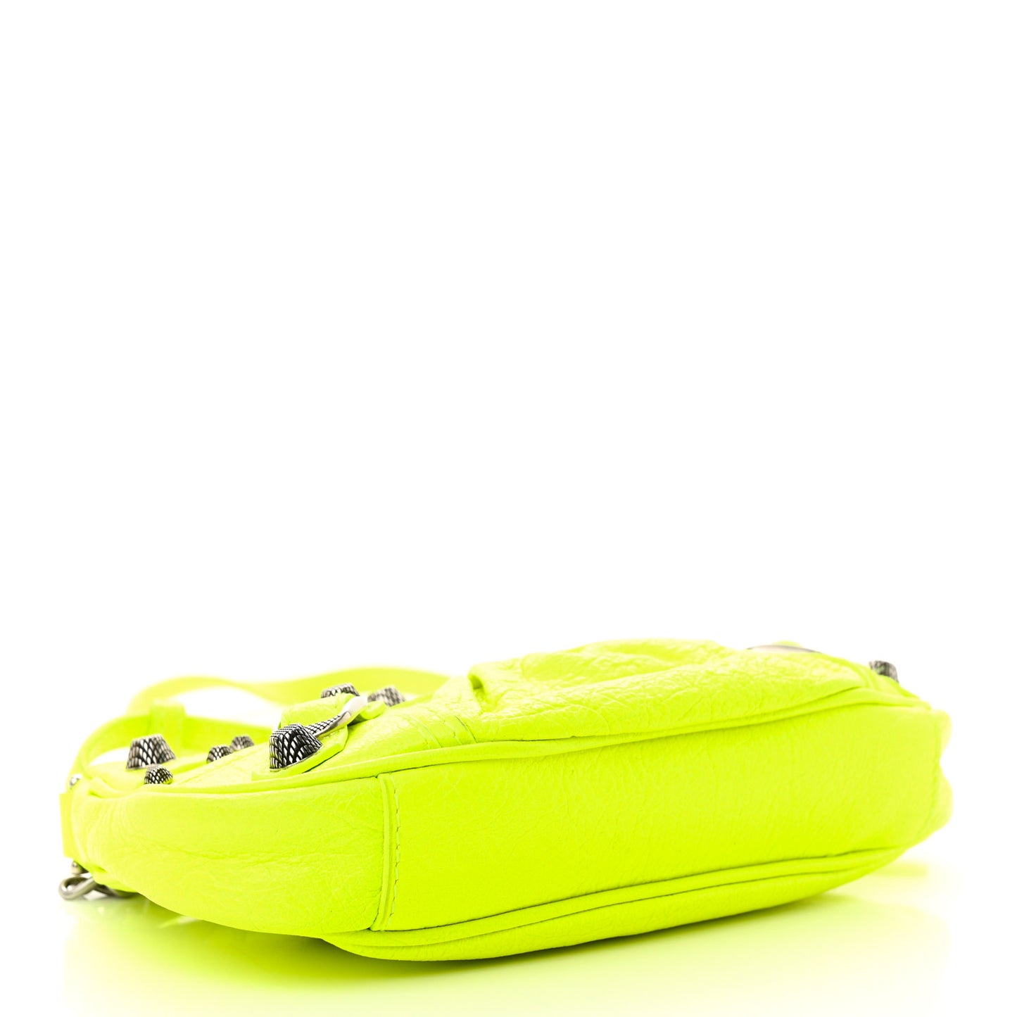 Agneau Arena Le Cagole Mini Purse With Chain Lime