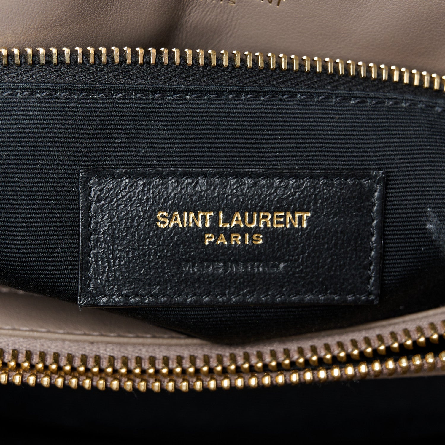 Saint Laurent Calfskin Y Quilted Monogram Medium Loulou Chain Satchel Greyish Brown 7 of 11