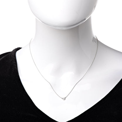 Tiffany Platinum Diamond .14ct Elsa Peretti Diamonds by the Yard Pendant Necklace 2 of 5