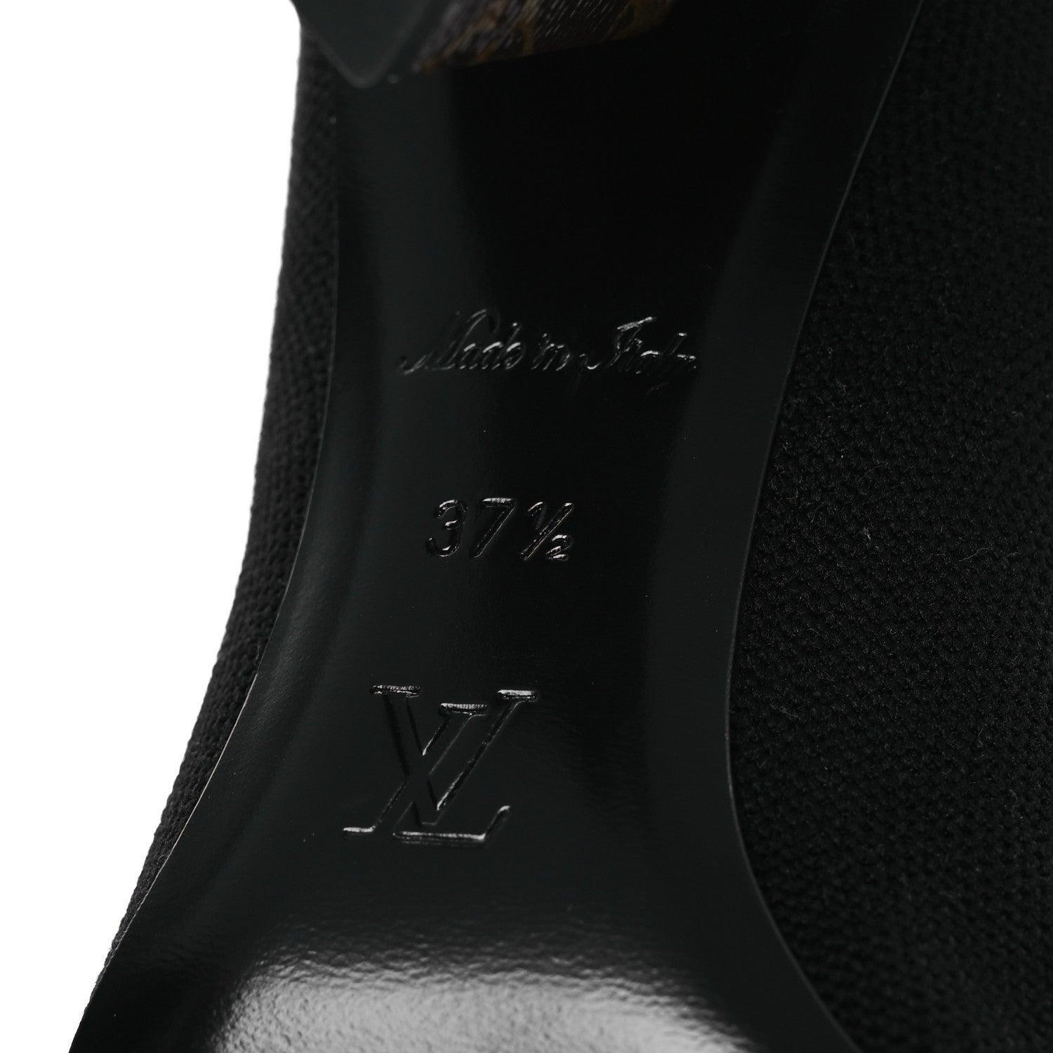 Louis Vuitton Monogram Stretch Fabric Silhouette Ankle Boots 37.5 Black 8 of 10