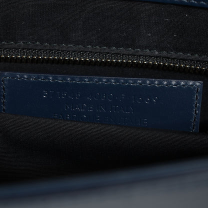 Balenciaga Smooth Calfskin Karung Padlock Nude Work S Tote Bleu Outremer Jaune Citrus 8 of 9
