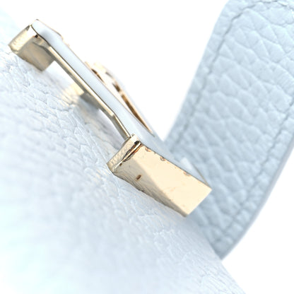 Louis Vuitton Taurillon Capucines Vertical Compact Wallet Olympe Blue 7 of 7