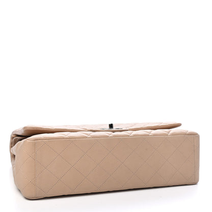 Chanel Caviar Quilted Maxi Double Flap Light Beige 4 of 9