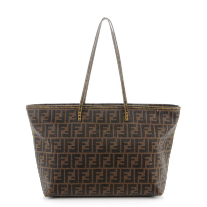 Fendi Zucca Spalmati Medium Roll Tote Tobacco Giallo 1 of 16