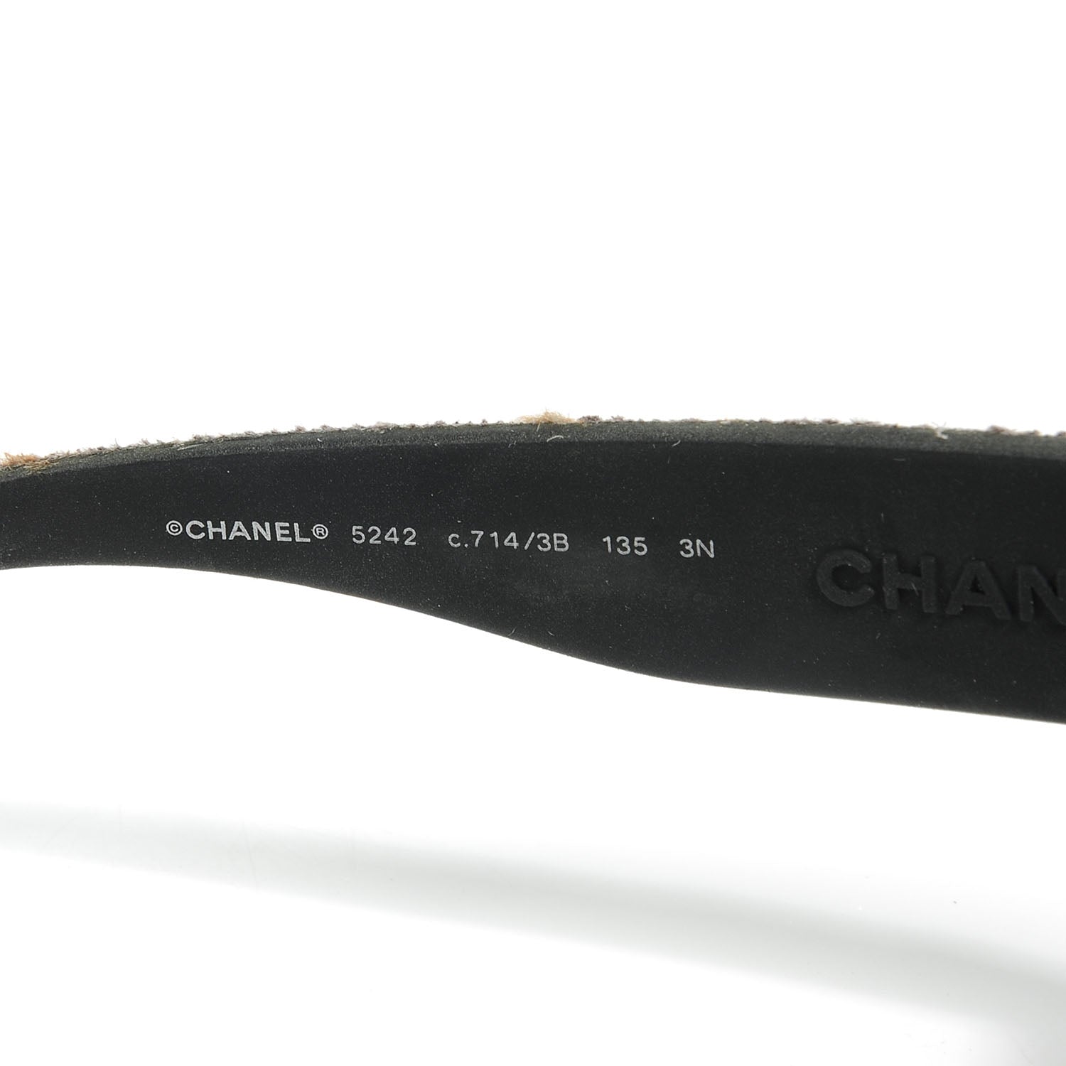 Chanel CC Tortoise Tweed Sunglasses 5242 4 of 5