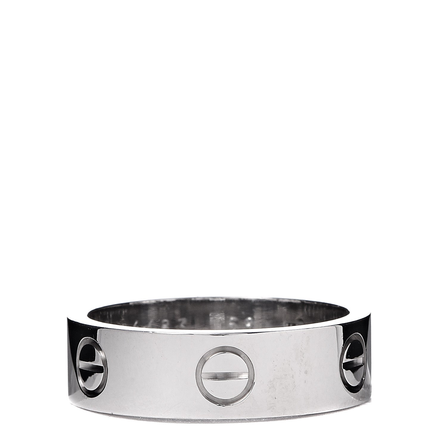 Cartier 18K White Gold 5.5mm LOVE Ring 58 8.25 1 of 4