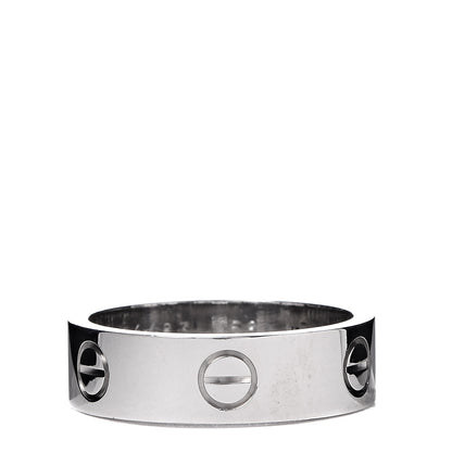 Cartier 18K White Gold 5.5mm LOVE Ring 58 8.25 1 of 4