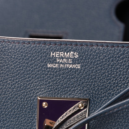 Hermes Togo HAC Endless Road Birkin 50 Bleu de Prusse 7 of 11