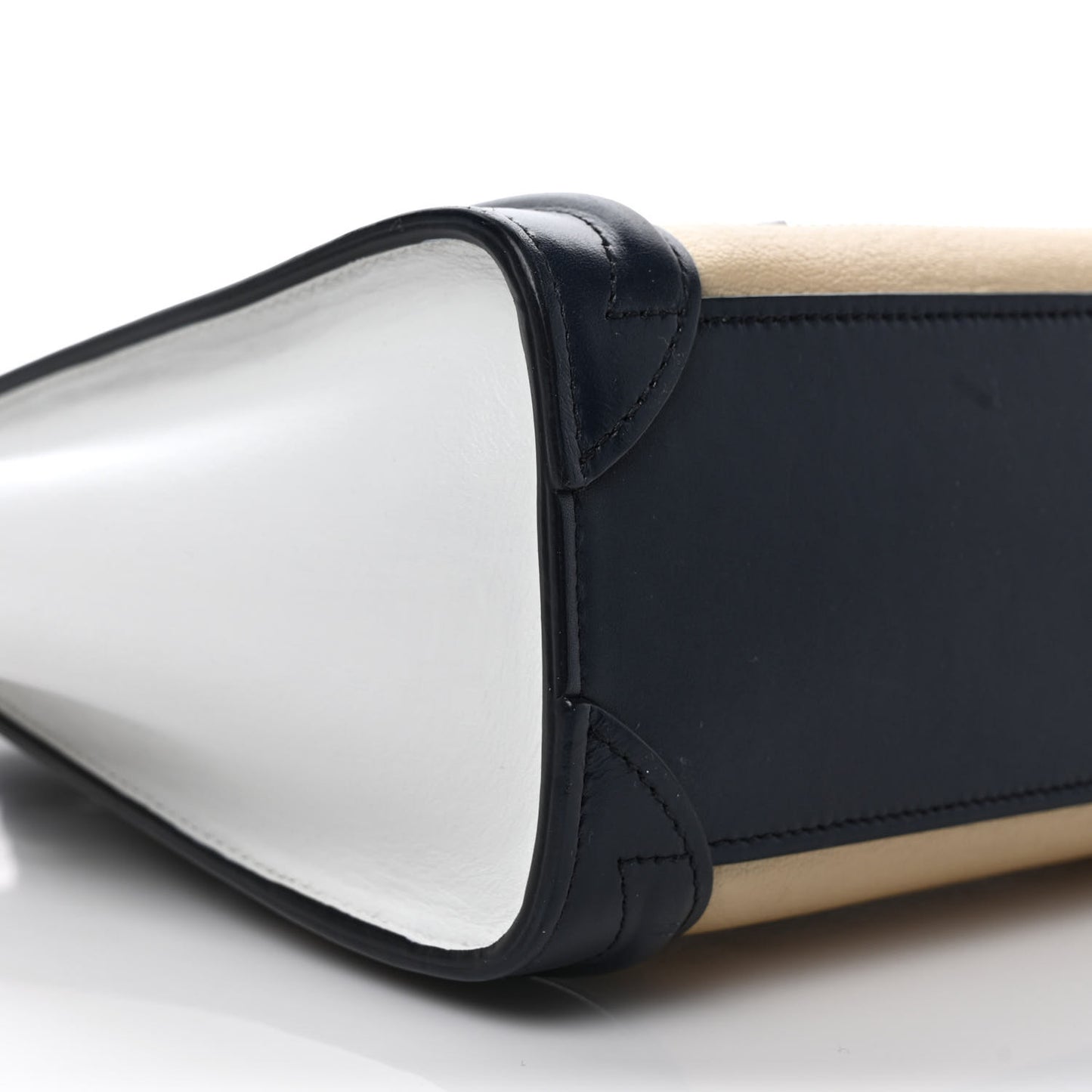 Goatskin Smooth Calfskin Nano Tri-Color Luggage Firefly