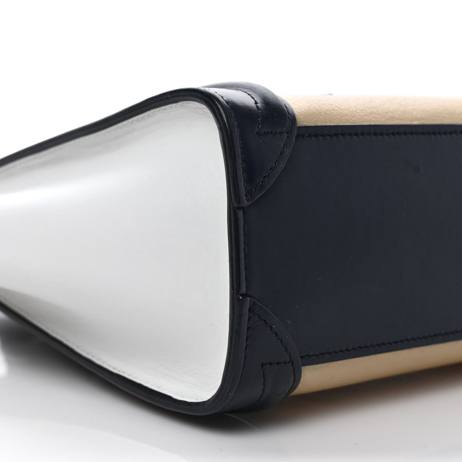 Celine Goatskin Smooth Calfskin Nano Tri-Color Luggage Firefly 8 of 9