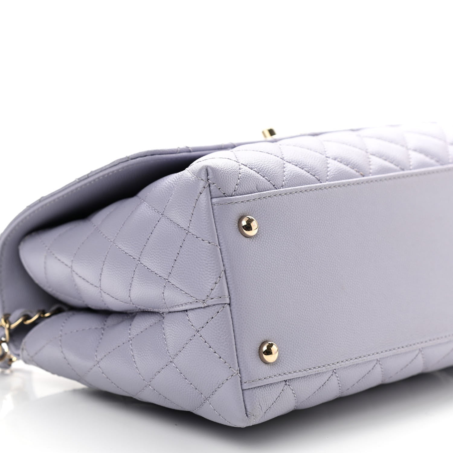 Chanel Caviar Quilted Small Coco Handle Flap Light Purple 9 of 12
