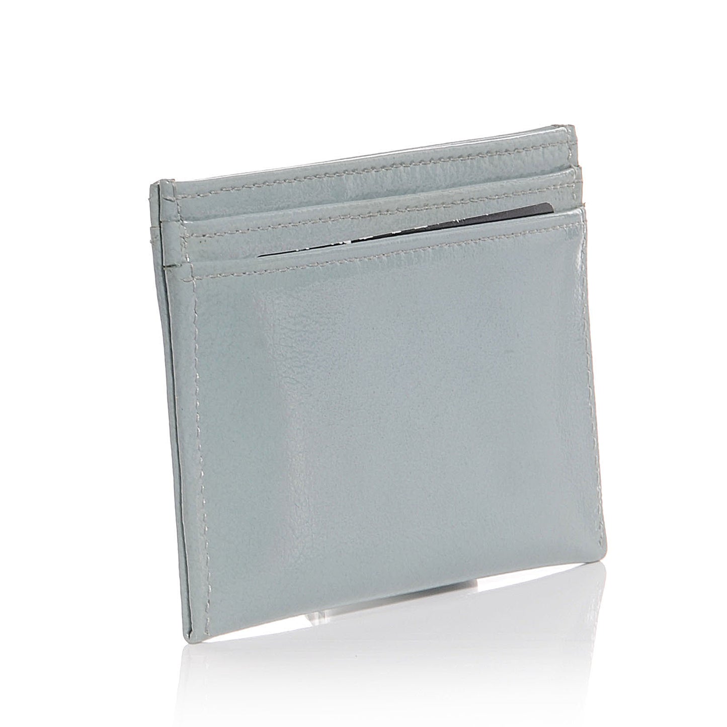 Patent Credit Card Holder Light Blue