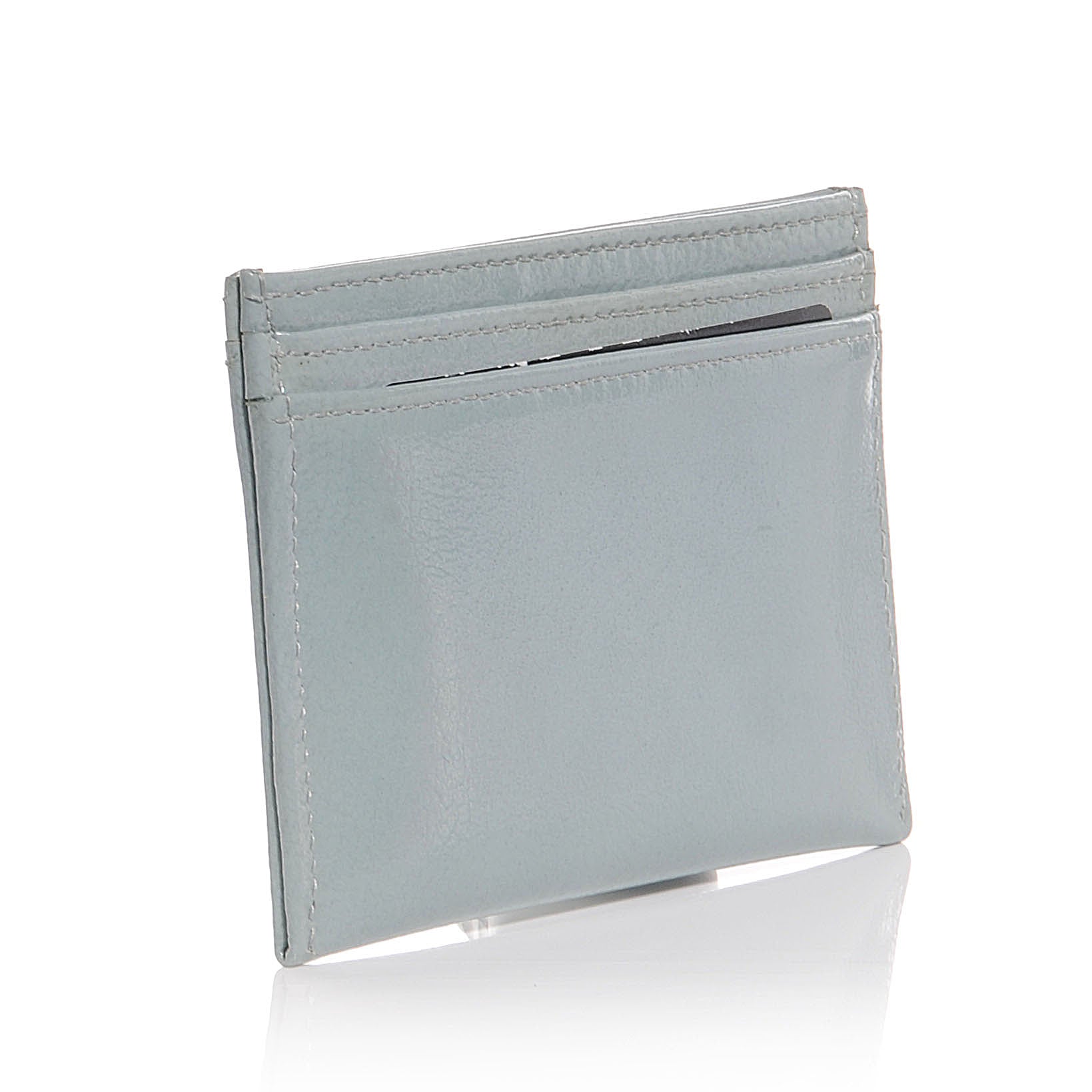 Chanel Patent Credit Card Holder Light Blue 3 of 8