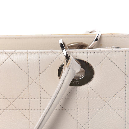 Christian Dior Calfskin Cannage Stitched East West Lady Dior White 21 of 29