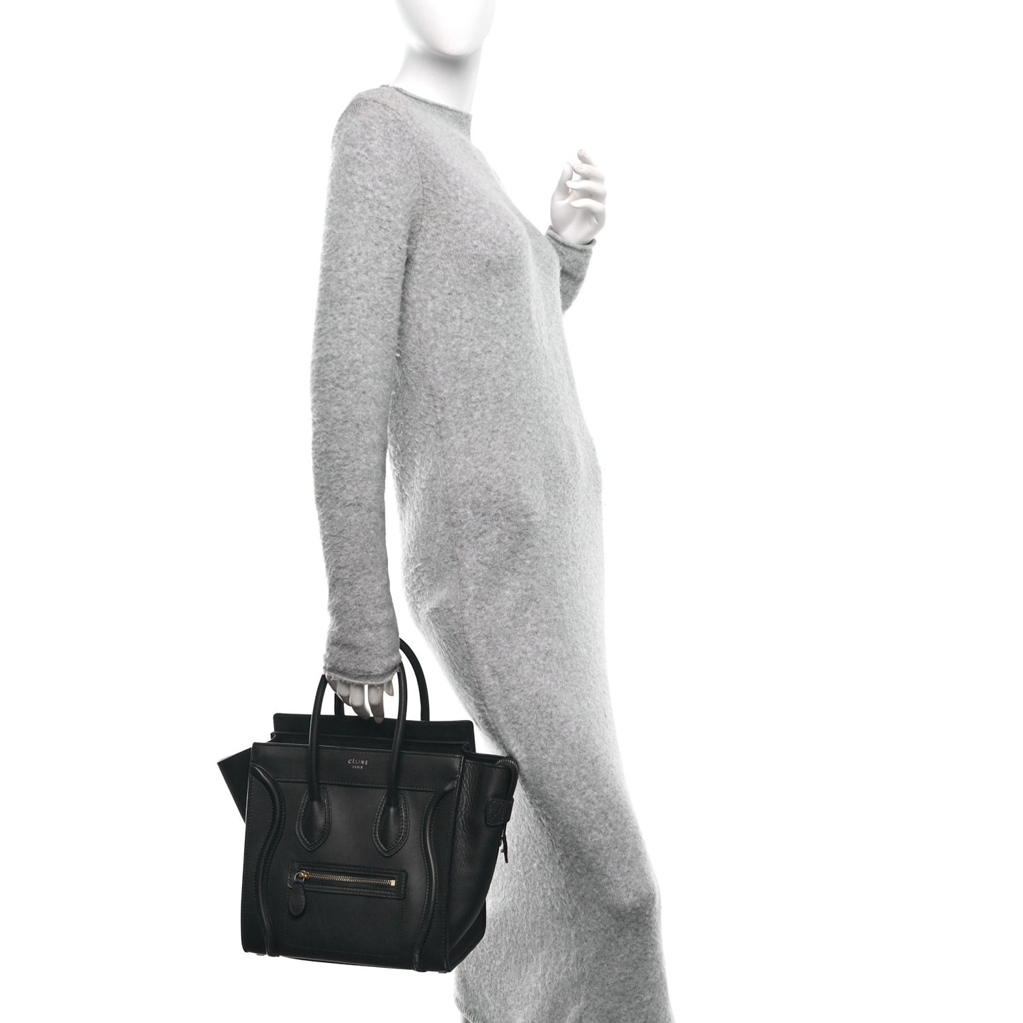 Smooth Calfskin Micro Luggage Navy Blue