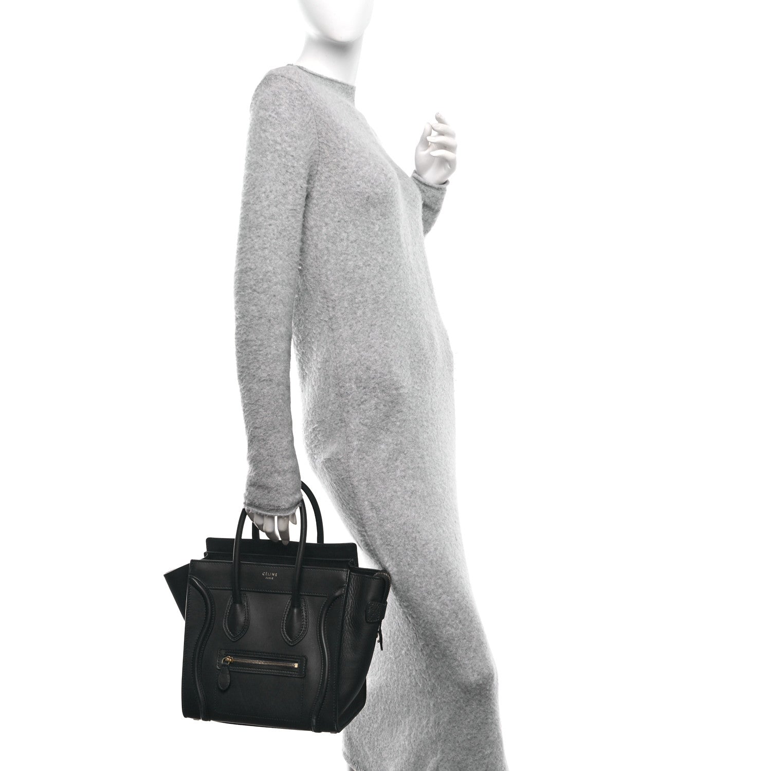 Celine Smooth Calfskin Micro Luggage Navy Blue 2 of 13