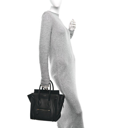 Celine Smooth Calfskin Micro Luggage Navy Blue 2 of 13