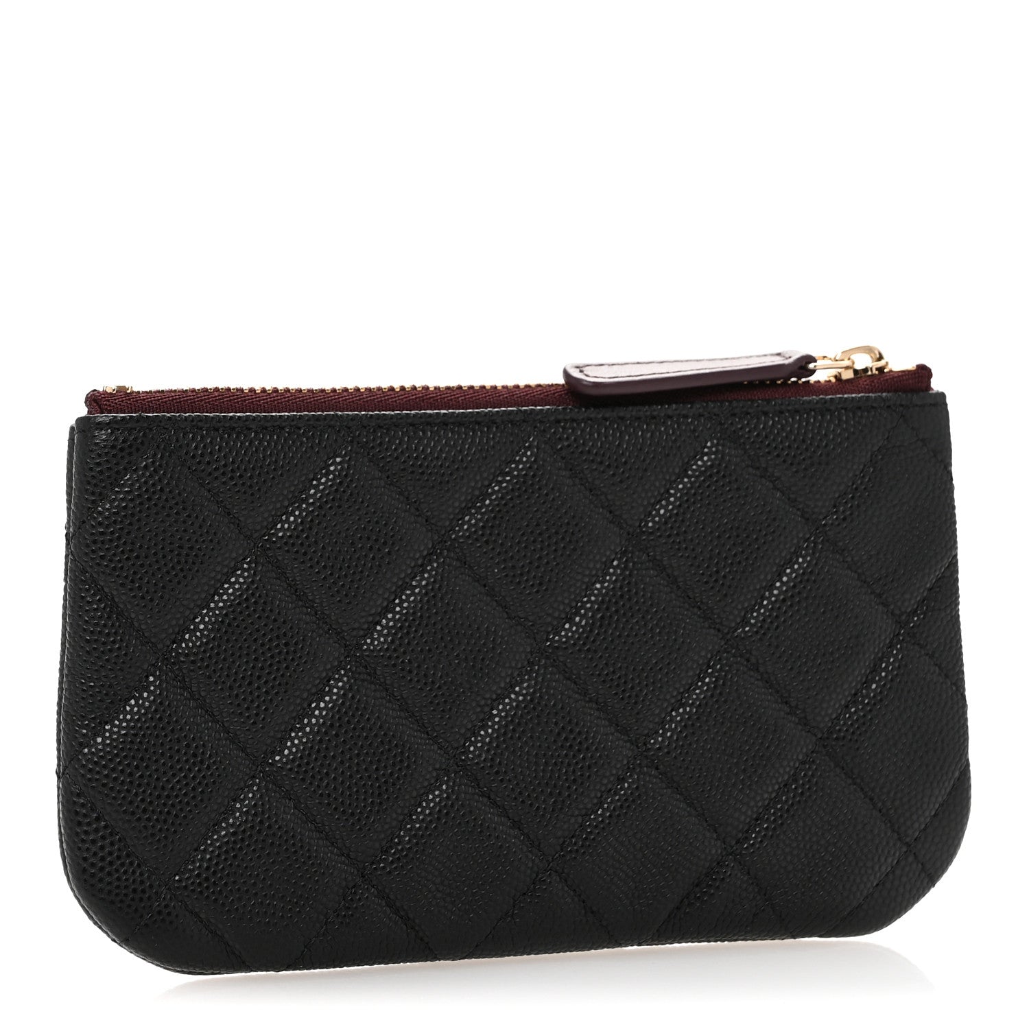 Chanel Caviar Quilted Small Cosmetic Case Black 3 of 9