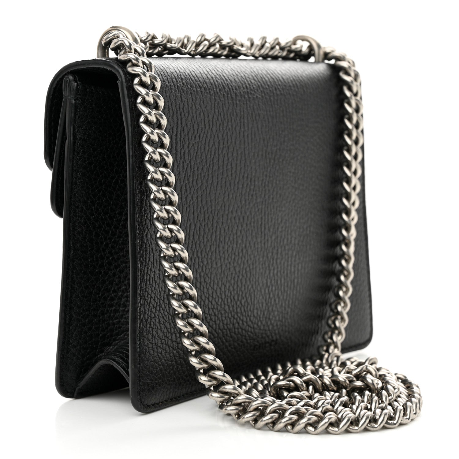 Gucci Calfskin Mini Dionysus Shoulder Bag Black 3 of 12