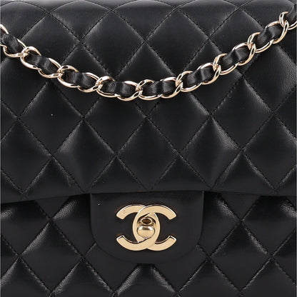 Chanel Lambskin Quilted Medium Double Flap Black 9 of 11