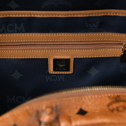 MCM Visetos Studded Medium Stark M Backpack Cognac 6 of 9