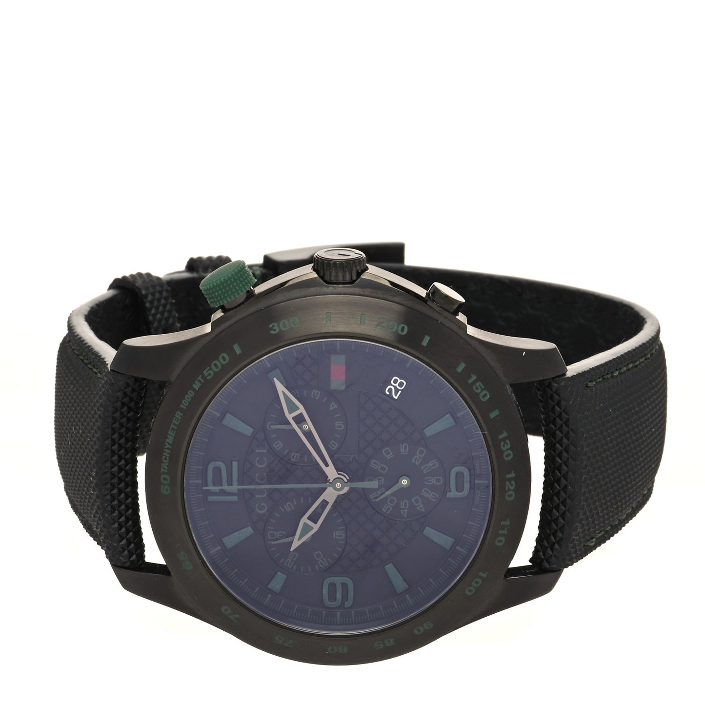 PVD Stainless Steel Nylon 45mm G-Timeless Chronograph Quartz Watch Black