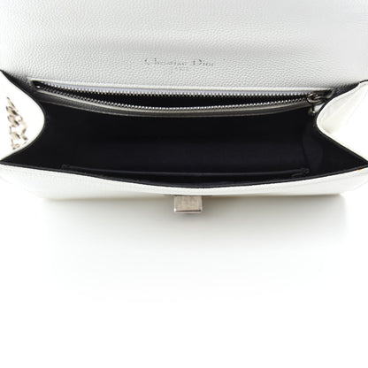 Christian Dior Grained Calfskin Small Diorama Flap Bag White 5 of 20