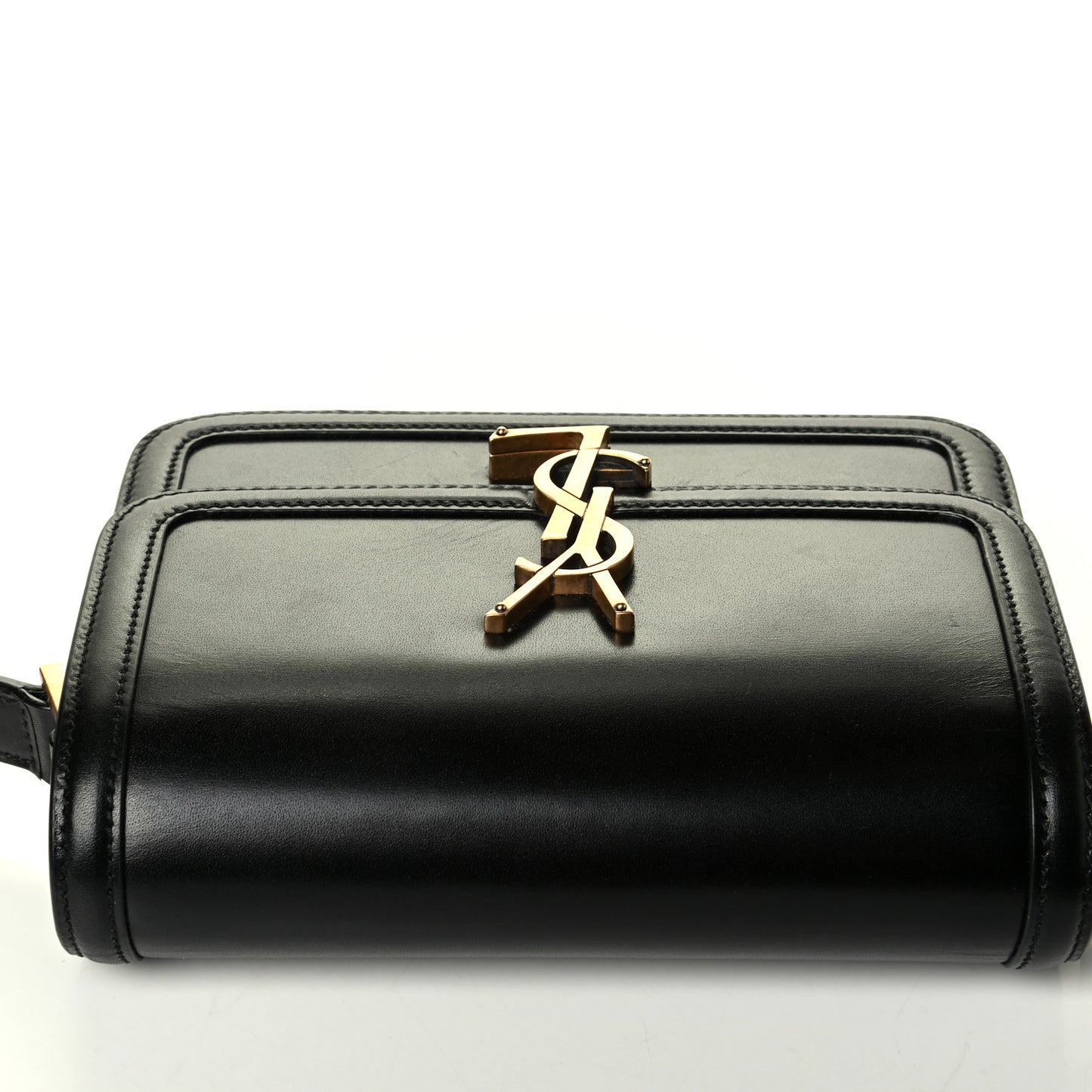 Smooth Calfskin Small Solferino Satchel Black