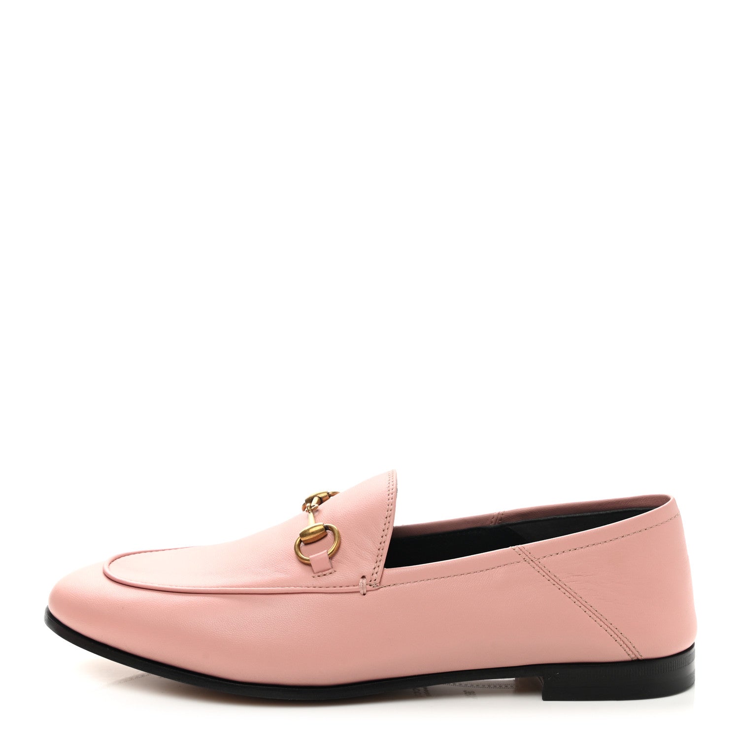 Gucci Lambskin Womens Brixton Horsebit Loafers 39.5 Perfect Pink 1 of 9