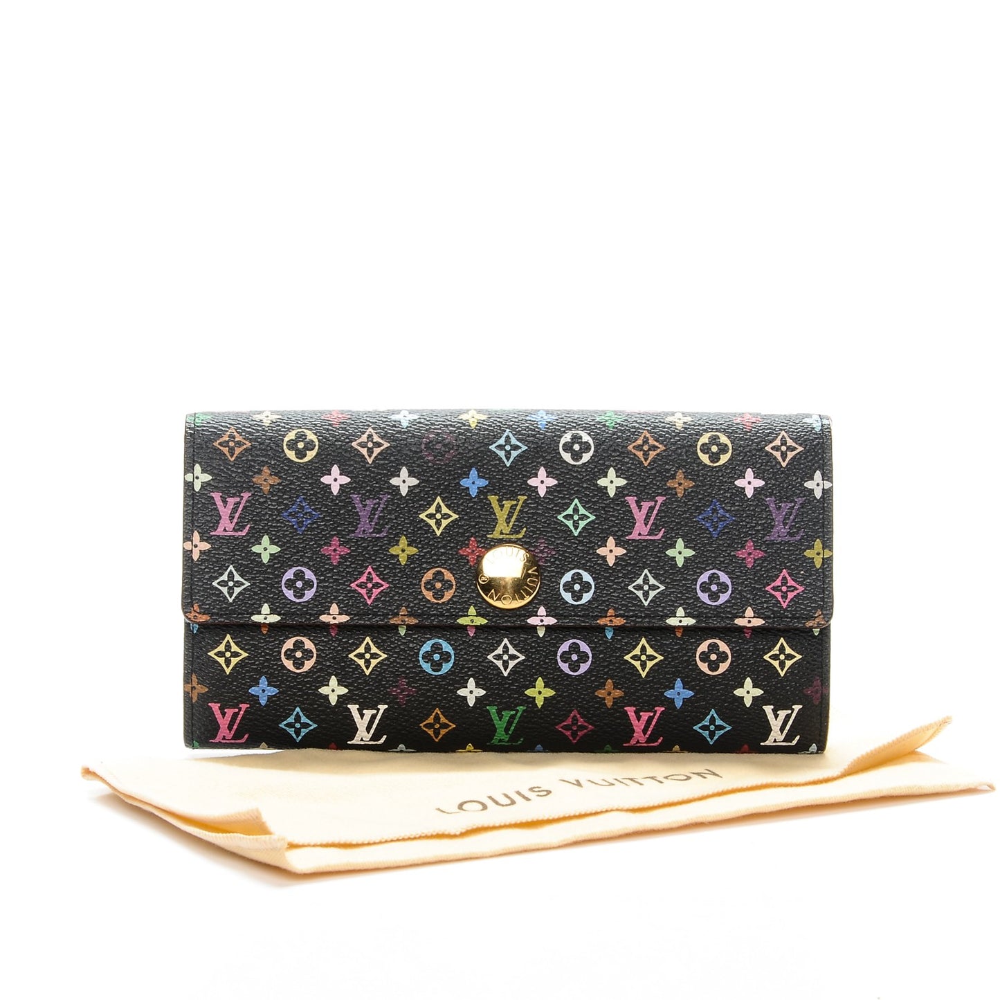 Monogram Multicolor Sarah Wallet Black Grenade
