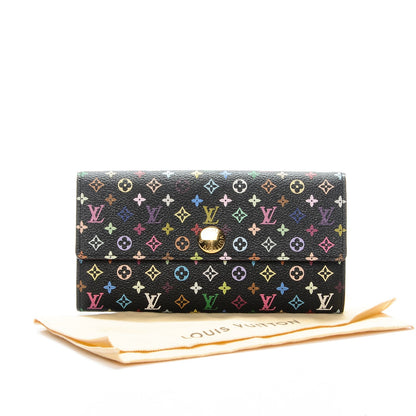Louis Vuitton Monogram Multicolor Sarah Wallet Black Grenade 9 of 9
