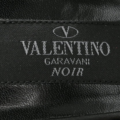 Valentino Garavani Calfskin Nappa Rockstud Ankle Strap 100mm Pumps 38 Black 8 of 11