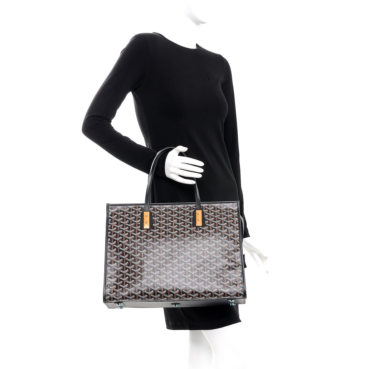 Goyard Goyardine Marquises Tote Black 2 of 7