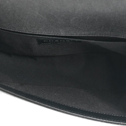 Chanel Caviar Quilted Medium Boy Flap So Black 5 of 13