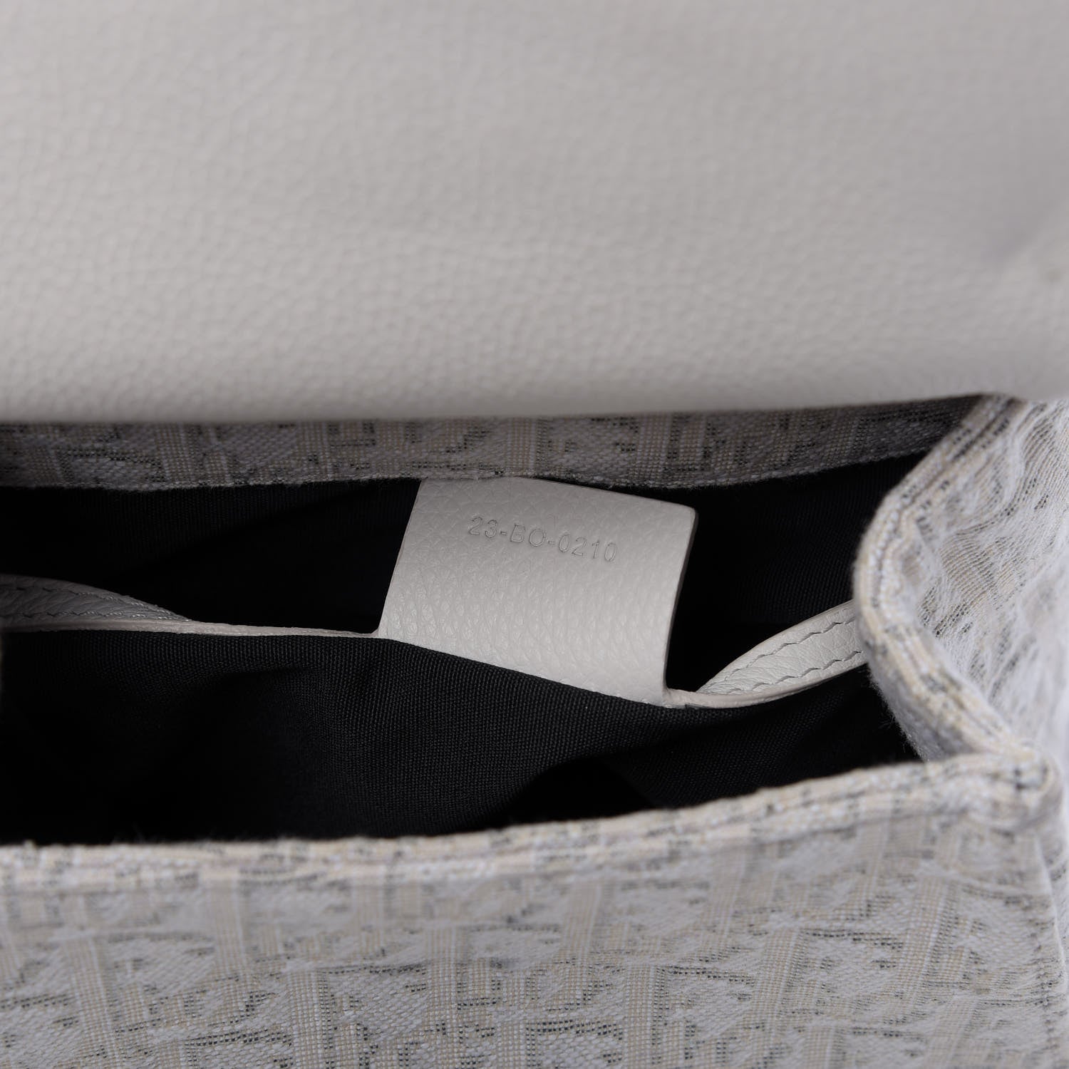 Christian Dior HOMME Oblique Jacquard Calfskin Mini Saddle Backpack Beige 8 of 12