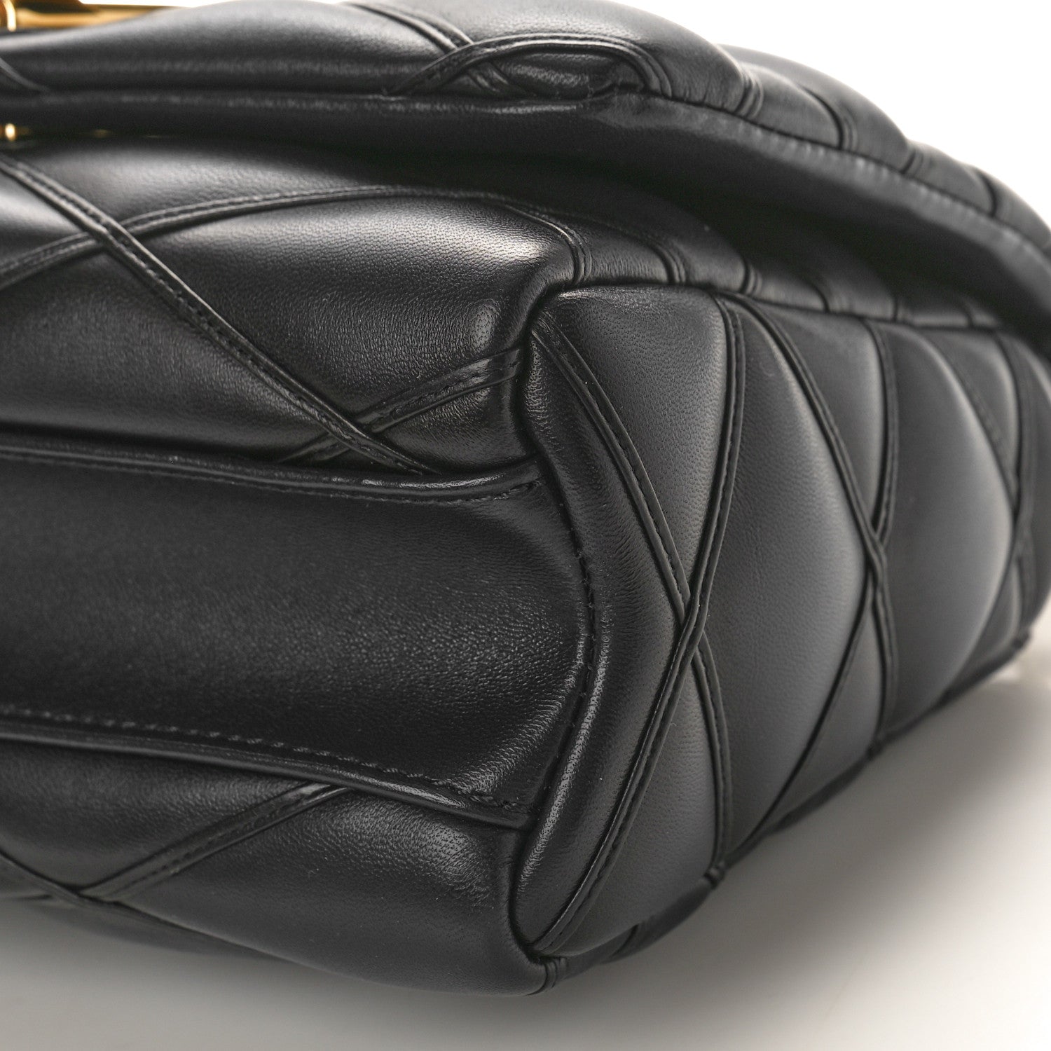 Louis Vuitton Lambskin Malletage Top Handle GO-14 MM Bleu Marine 10 of 10